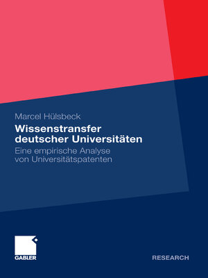 cover image of Wissenstransfer deutscher Universitäten